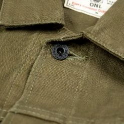 ONI Denim 03128-HOX Sulfur Heavy Oxford Coverall Olive 49 ONI Denim 03128-HOX Sulfur Heavy Oxford Coverall Olive