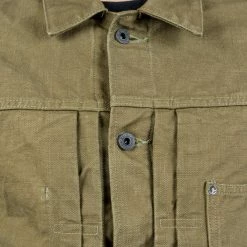 ONI Denim 03128-HOX Sulfur Heavy Oxford Coverall Olive 37 ONI Denim 03128-HOX Sulfur Heavy Oxford Coverall Olive