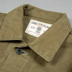 ONI Denim 03128-HOX Sulfur Heavy Oxford Coverall Olive 43 ONI Denim 03128-HOX Sulfur Heavy Oxford Coverall Olive