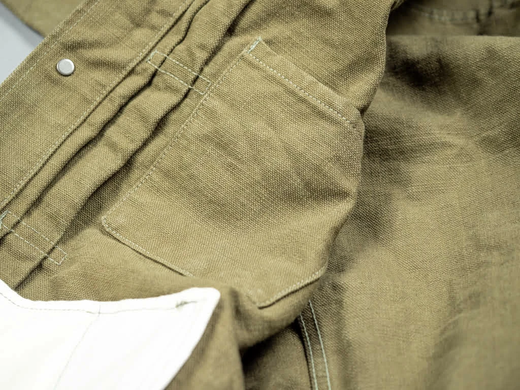 ONI Denim 03128-HOX Sulfur Heavy Oxford Coverall Olive 27 ONI Denim 03128-HOX Sulfur Heavy Oxford Coverall Olive