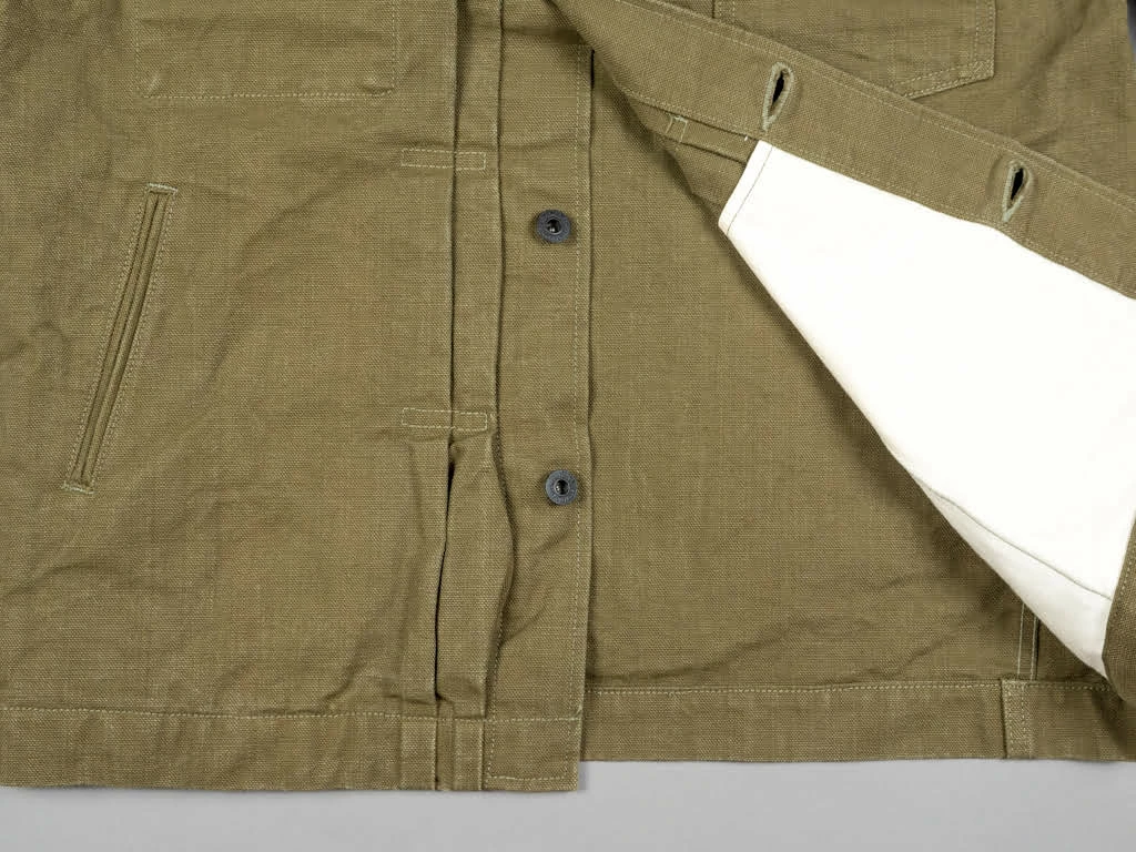 ONI Denim 03128-HOX Sulfur Heavy Oxford Coverall Olive 18 ONI Denim 03128-HOX Sulfur Heavy Oxford Coverall Olive