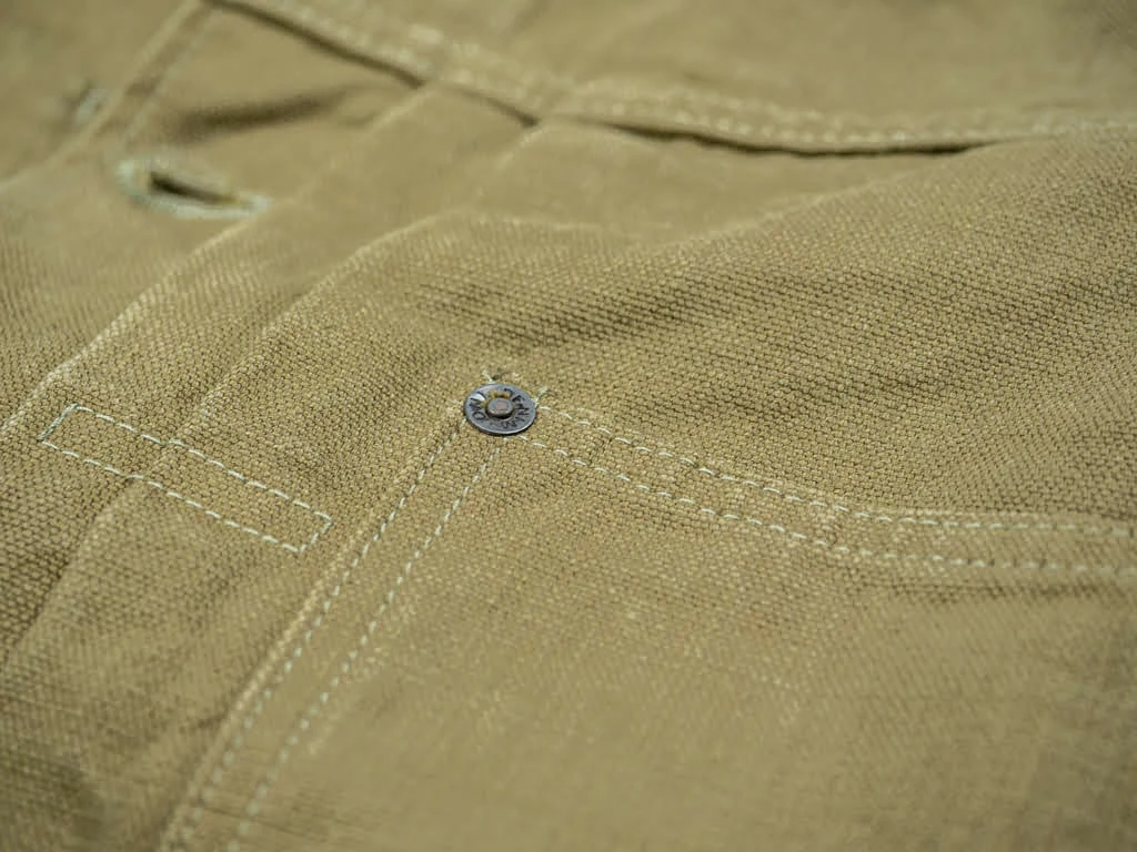 ONI Denim 03128-HOX Sulfur Heavy Oxford Coverall Olive 33 ONI Denim 03128-HOX Sulfur Heavy Oxford Coverall Olive