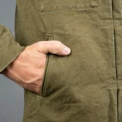 ONI Denim 03128-HOX Sulfur Heavy Oxford Coverall Olive 40 ONI Denim 03128-HOX Sulfur Heavy Oxford Coverall Olive