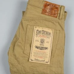 NEW ARRIVALS ONI Denim 612KHBE "Super Low Tension Khaki-Beige" 12oz Relaxed Tapered Jeans 47 NEW ARRIVALS ONI Denim 612KHBE