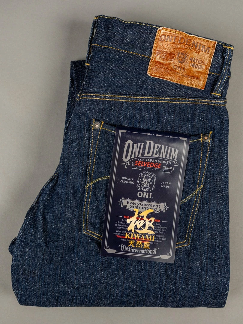 ONI Denim 920-SHM "Kiwami" 16oz Natural Indigo High Rise Relax Tapered Semi-Hand Made Jeans 12 ONI Denim 920-SHM "Kiwami" 16oz Natural Indigo High Rise Relax Tapered Semi-Hand Made Jeans