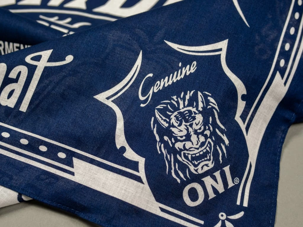 ONI Denim Navy Bandana 5 ONI Denim Navy Bandana