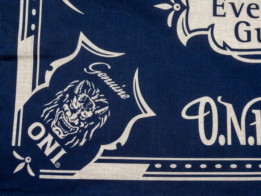ONI Denim Navy Bandana 7 ONI Denim Navy Bandana