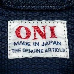 NEW ARRIVALS ONI Denim 03100-ID Sashiko Dobby Coverall Jacket Indigo