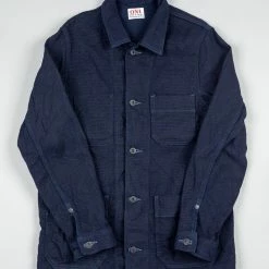 NEW ARRIVALS ONI Denim 03100-ID Sashiko Dobby Coverall Jacket Indigo