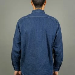ONI Denim 02105-IDG "Yokonezu" 10oz Grey Weft Denim Work Shirt