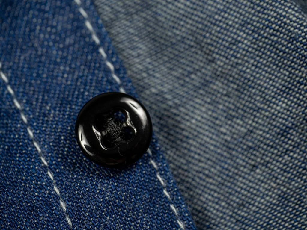 ONI Denim 02105-IDG "Yokonezu" 10oz Grey Weft Denim Work Shirt 16 ONI Denim 02105-IDG "Yokonezu" 10oz Grey Weft Denim Work Shirt