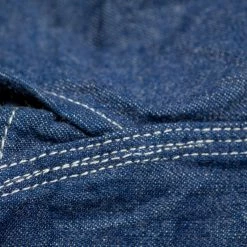 ONI Denim 02105-IDG "Yokonezu" 10oz Grey Weft Denim Work Shirt 48 ONI Denim 02105-IDG