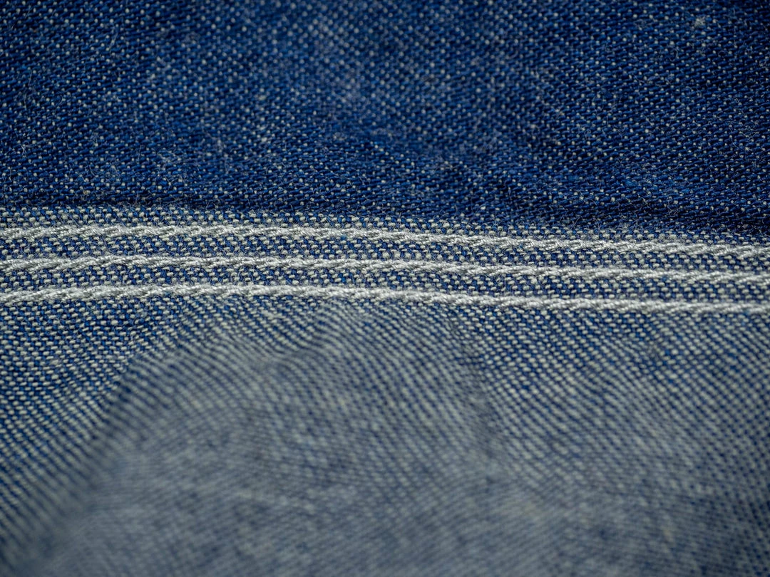 ONI Denim 02105-IDG "Yokonezu" 10oz Grey Weft Denim Work Shirt 26 ONI Denim 02105-IDG "Yokonezu" 10oz Grey Weft Denim Work Shirt