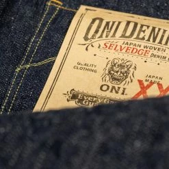 ONI Denim 921NIXX "Natural Indigo XX Denim" 17oz High Rise Relax Tapered Jeans 52 ONI Denim 921NIXX