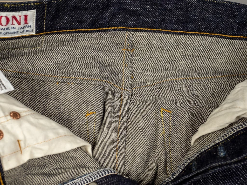 ONI Denim 921NIXX "Natural Indigo XX Denim" 17oz High Rise Relax Tapered Jeans 26 ONI Denim 921NIXX "Natural Indigo XX Denim" 17oz High Rise Relax Tapered Jeans