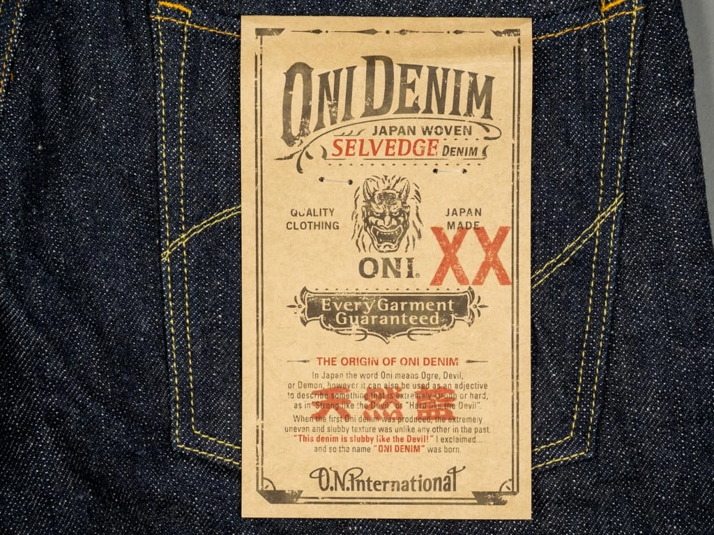 ONI Denim 921NIXX "Natural Indigo XX Denim" 17oz High Rise Relax Tapered Jeans 24 ONI Denim 921NIXX "Natural Indigo XX Denim" 17oz High Rise Relax Tapered Jeans
