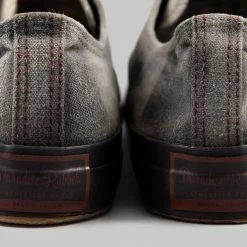 NEW ARRIVALS Pras Shellcap Low "Mura" Uneven Hand Dyed Sneakers Grey/Black 29 NEW ARRIVALS Pras Shellcap Low