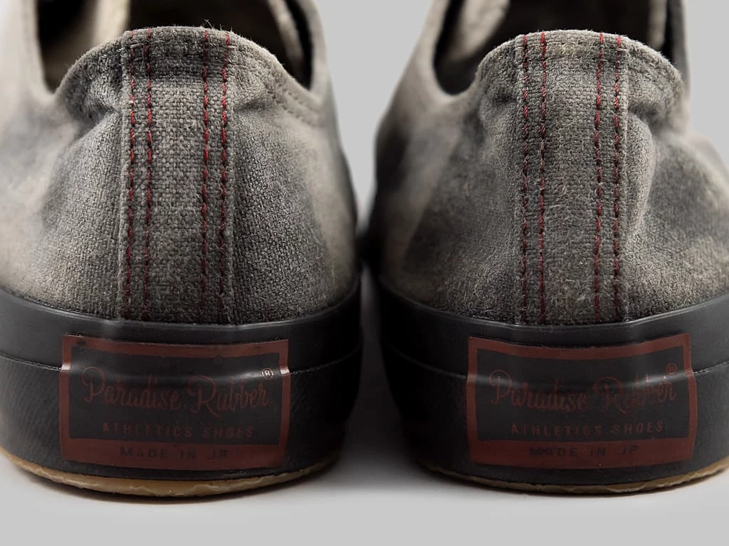 NEW ARRIVALS Pras Shellcap Low "Mura" Uneven Hand Dyed Sneakers Grey/Black 15 NEW ARRIVALS Pras Shellcap Low "Mura" Uneven Hand Dyed Sneakers Grey/Black