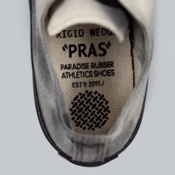 NEW ARRIVALS Pras Shellcap Low "Mura" Uneven Hand Dyed Sneakers Grey/Black 25 NEW ARRIVALS Pras Shellcap Low