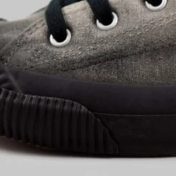 NEW ARRIVALS Pras Shellcap Low "Mura" Uneven Hand Dyed Sneakers Grey/Black 28 NEW ARRIVALS Pras Shellcap Low