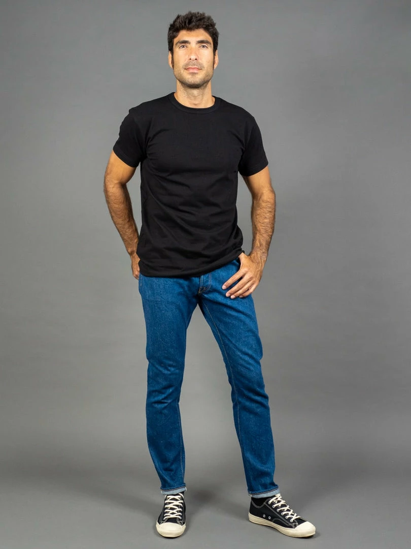 Pure Blue Japan GRE-019 "Green Cast" 12oz Relaxed Tapered Jeans 3 Pure Blue Japan GRE-019 "Green Cast" 12oz Relaxed Tapered Jeans