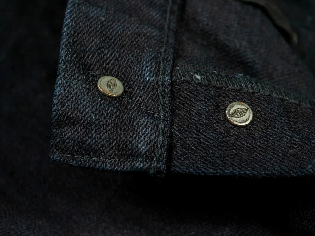 Pure Blue Japan XX-18oz-019 "Indigo X Black" 18oz Relaxed Tapered Jeans 29 Pure Blue Japan XX-18oz-019 "Indigo X Black" 18oz Relaxed Tapered Jeans