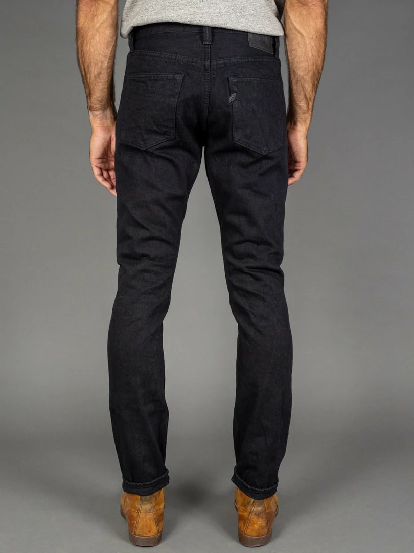 Pure Blue Japan EX-019-BB "Double Black Extra Slub" 17oz Relaxed Tapered Jeans 6 Pure Blue Japan EX-019-BB "Double Black Extra Slub" 17oz Relaxed Tapered Jeans