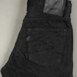 Pure Blue Japan EX-019-BB "Double Black Extra Slub" 17oz Relaxed Tapered Jeans 46 Pure Blue Japan EX-019-BB