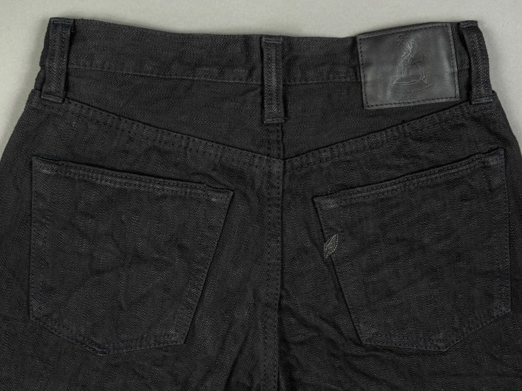Pure Blue Japan EX-019-BB "Double Black Extra Slub" 17oz Relaxed Tapered Jeans 14 Pure Blue Japan EX-019-BB "Double Black Extra Slub" 17oz Relaxed Tapered Jeans