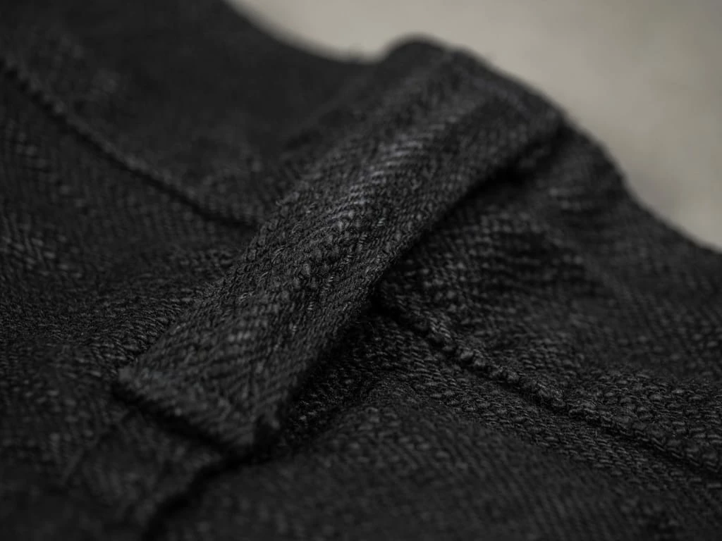 Pure Blue Japan EX-019-BB "Double Black Extra Slub" 17oz Relaxed Tapered Jeans 24 Pure Blue Japan EX-019-BB "Double Black Extra Slub" 17oz Relaxed Tapered Jeans