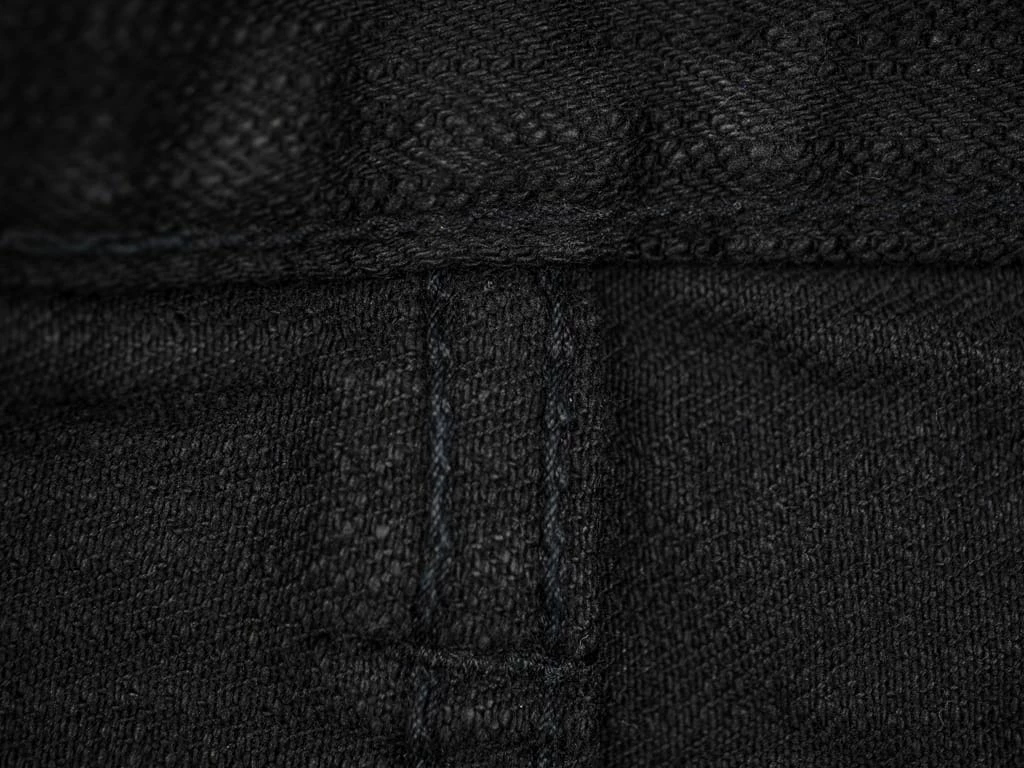 Pure Blue Japan EX-019-BB "Double Black Extra Slub" 17oz Relaxed Tapered Jeans 36 Pure Blue Japan EX-019-BB "Double Black Extra Slub" 17oz Relaxed Tapered Jeans