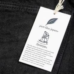 Pure Blue Japan EX-019-BB "Double Black Extra Slub" 17oz Relaxed Tapered Jeans 53 Pure Blue Japan EX-019-BB