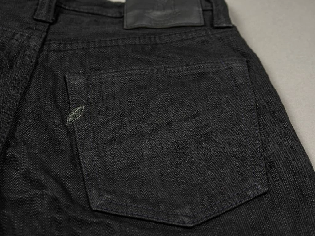 Pure Blue Japan EX-019-BB "Double Black Extra Slub" 17oz Relaxed Tapered Jeans 29 Pure Blue Japan EX-019-BB "Double Black Extra Slub" 17oz Relaxed Tapered Jeans