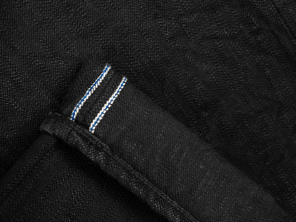 Pure Blue Japan EX-019-BB "Double Black Extra Slub" 17oz Relaxed Tapered Jeans 16 Pure Blue Japan EX-019-BB "Double Black Extra Slub" 17oz Relaxed Tapered Jeans