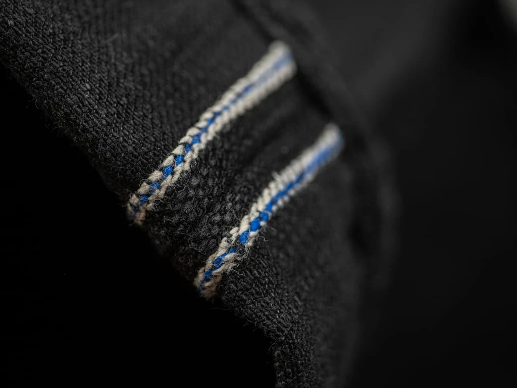 Pure Blue Japan EX-019-BB "Double Black Extra Slub" 17oz Relaxed Tapered Jeans 21 Pure Blue Japan EX-019-BB "Double Black Extra Slub" 17oz Relaxed Tapered Jeans