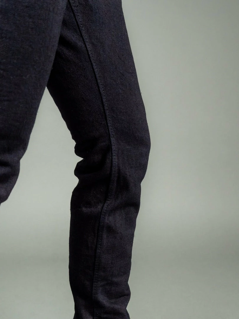 Pure Blue Japan XX-18oz-019 "Indigo X Black" 18oz Relaxed Tapered Jeans 9 Pure Blue Japan XX-18oz-019 "Indigo X Black" 18oz Relaxed Tapered Jeans