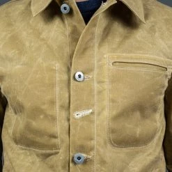 NEW ARRIVALS Rogue Territory Waxed Canvas Supply Jacket Tan Ridgeline