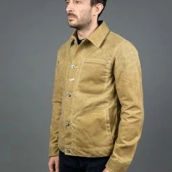 NEW ARRIVALS Rogue Territory Waxed Canvas Supply Jacket Tan Ridgeline