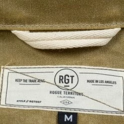 NEW ARRIVALS Rogue Territory Waxed Canvas Supply Jacket Tan Ridgeline