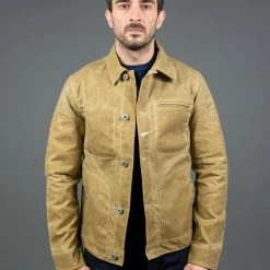 NEW ARRIVALS Rogue Territory Waxed Canvas Supply Jacket Tan Ridgeline