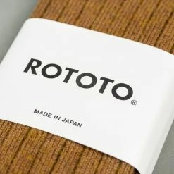 ROTOTO Cotton Wool Ribbed Crew Socks O.D.