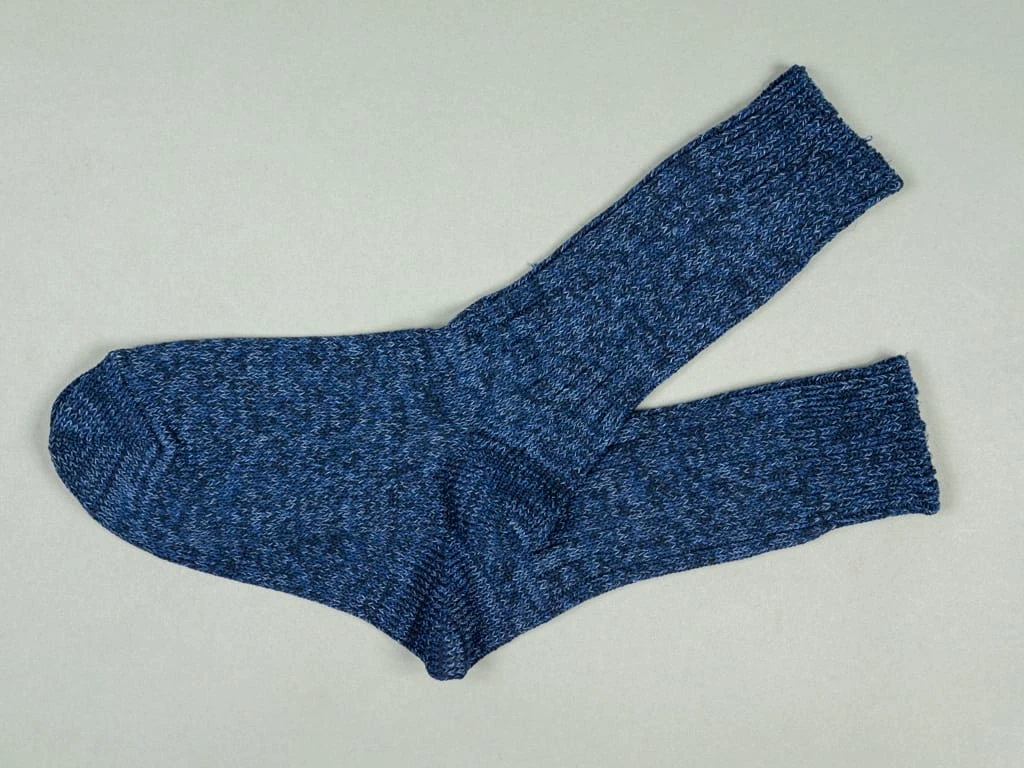 ROTOTO Denim Tone Crew Socks Dark 5 ROTOTO Denim Tone Crew Socks Dark