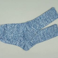 ROTOTO Denim Tone Crew Socks Ice