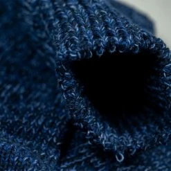 ROTOTO Denim Tone Crew Socks Dark 17 ROTOTO Denim Tone Crew Socks Dark