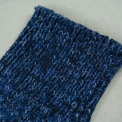 ROTOTO Denim Tone Crew Socks Dark 15 ROTOTO Denim Tone Crew Socks Dark