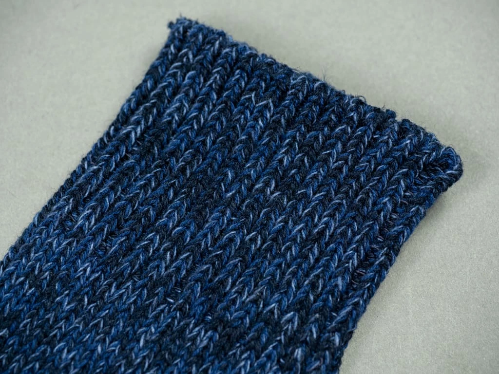 ROTOTO Denim Tone Crew Socks Dark 8 ROTOTO Denim Tone Crew Socks Dark