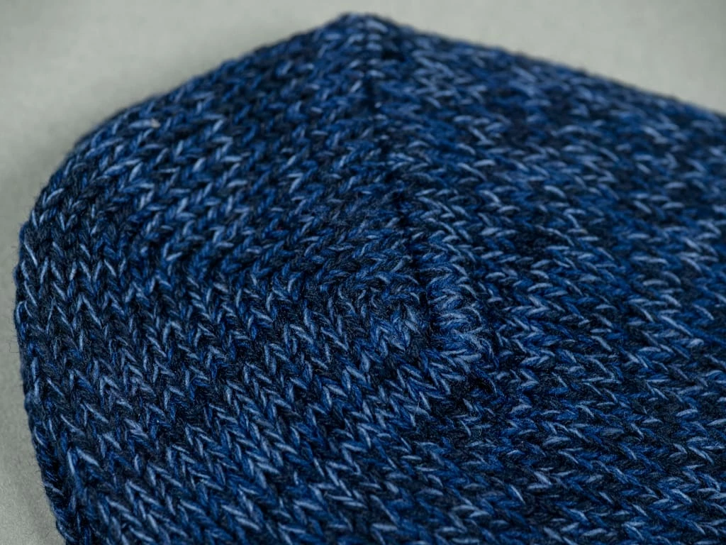 ROTOTO Denim Tone Crew Socks Dark 7 ROTOTO Denim Tone Crew Socks Dark