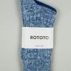 ROTOTO Denim Tone Crew Socks Ice 1 ROTOTO Denim Tone Crew Socks Ice