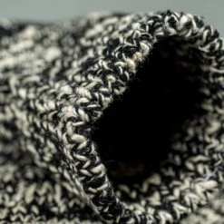 ROTOTO Low Gauge Slub Crew Socks Black 17 ROTOTO Low Gauge Slub Crew Socks Black