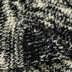 ROTOTO Low Gauge Slub Crew Socks Black 16 ROTOTO Low Gauge Slub Crew Socks Black